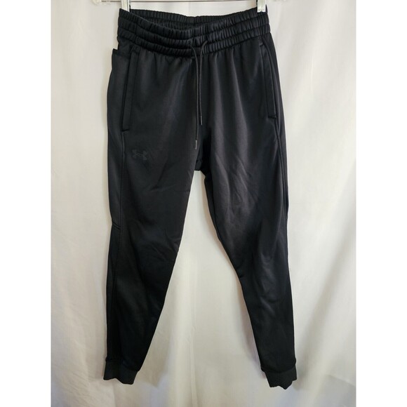 Under Armour Sweatpants Mens Black Loose Fit Pants Size Small - Picture 1 of 7